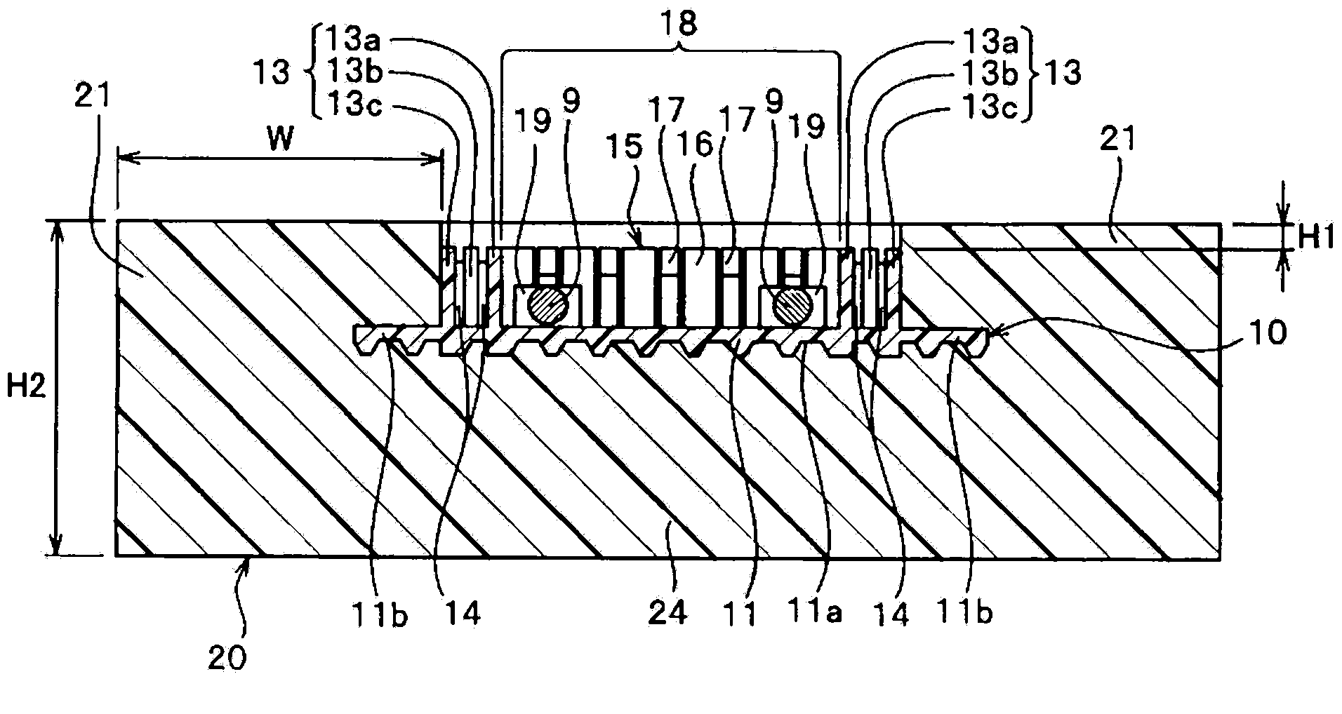 Molded surface fastener, method for producing molded surface fastener and method for producing cushion body