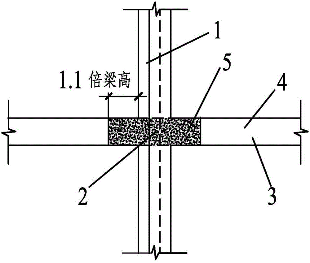 Method for improving anti-seismic property of RC Z-shaped cross section column frame node