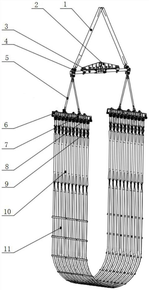 Combined aircraft hoisting device