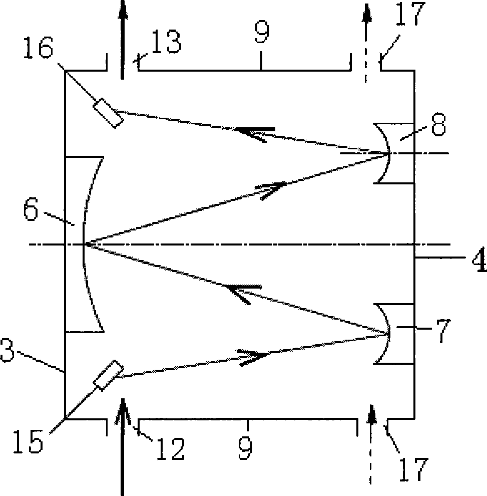 Multiple reflection air chamber