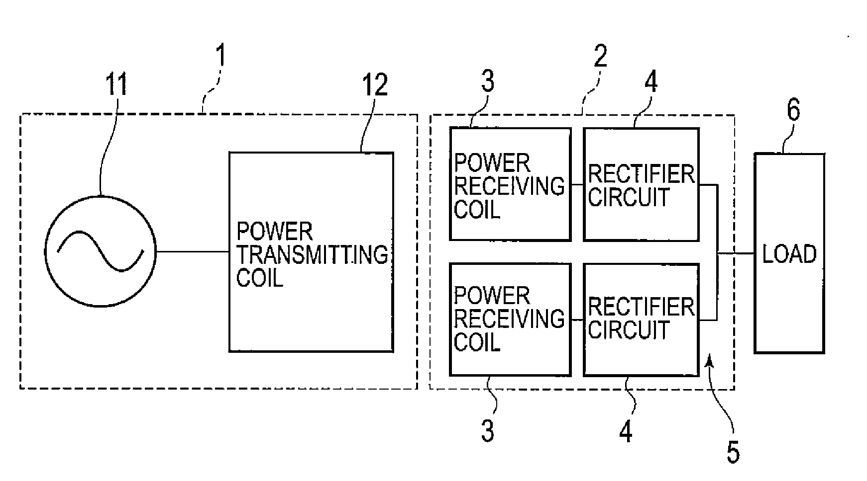 Contactless power receiving unit and electronic device employing the same