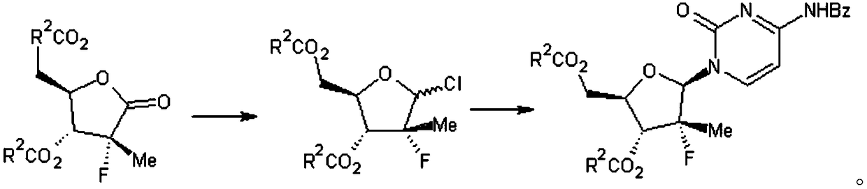 Synthesis method of key sofosbuvir intermediate