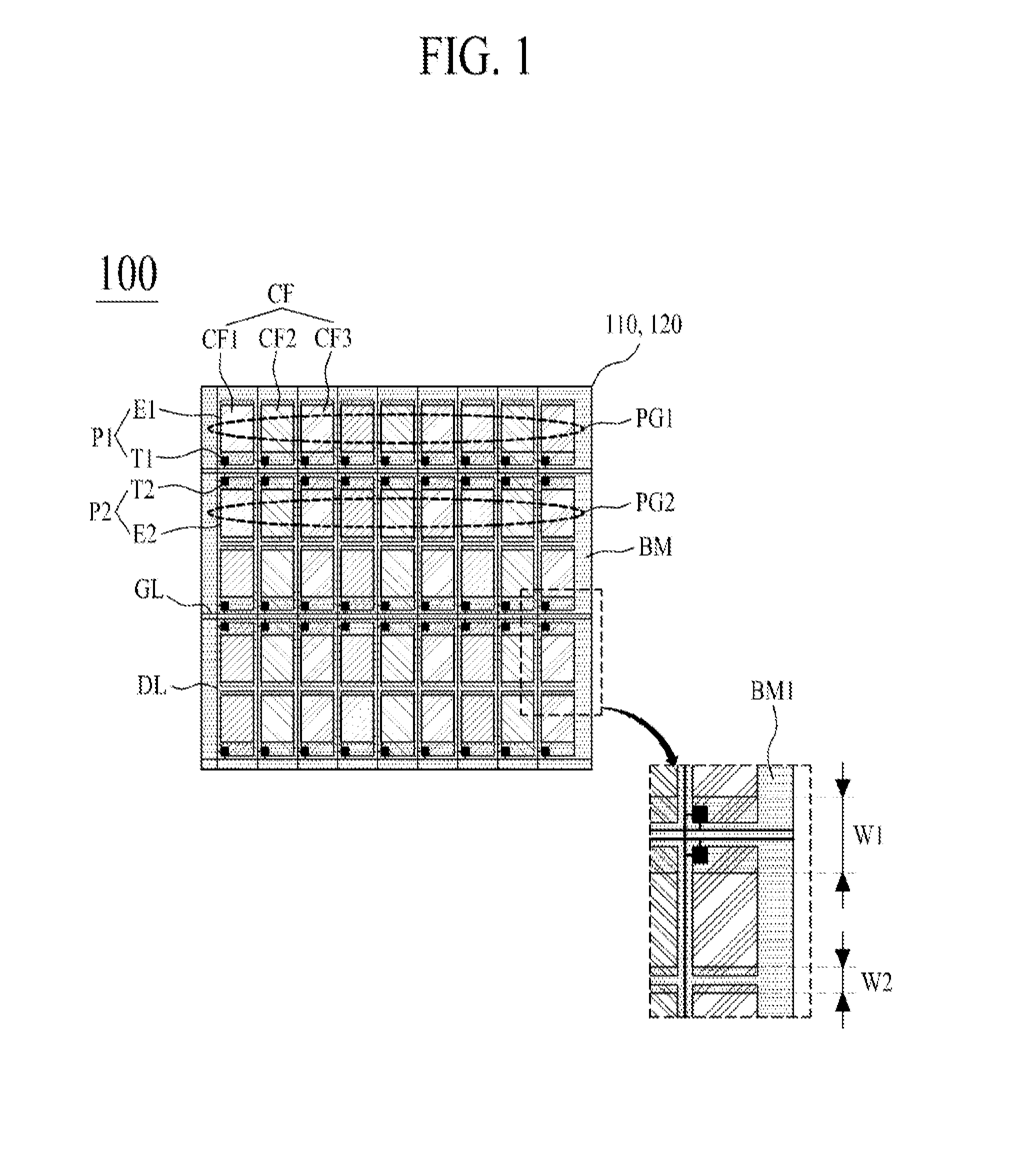 Stereoscopic image display panel and stereoscopic image display device including the same