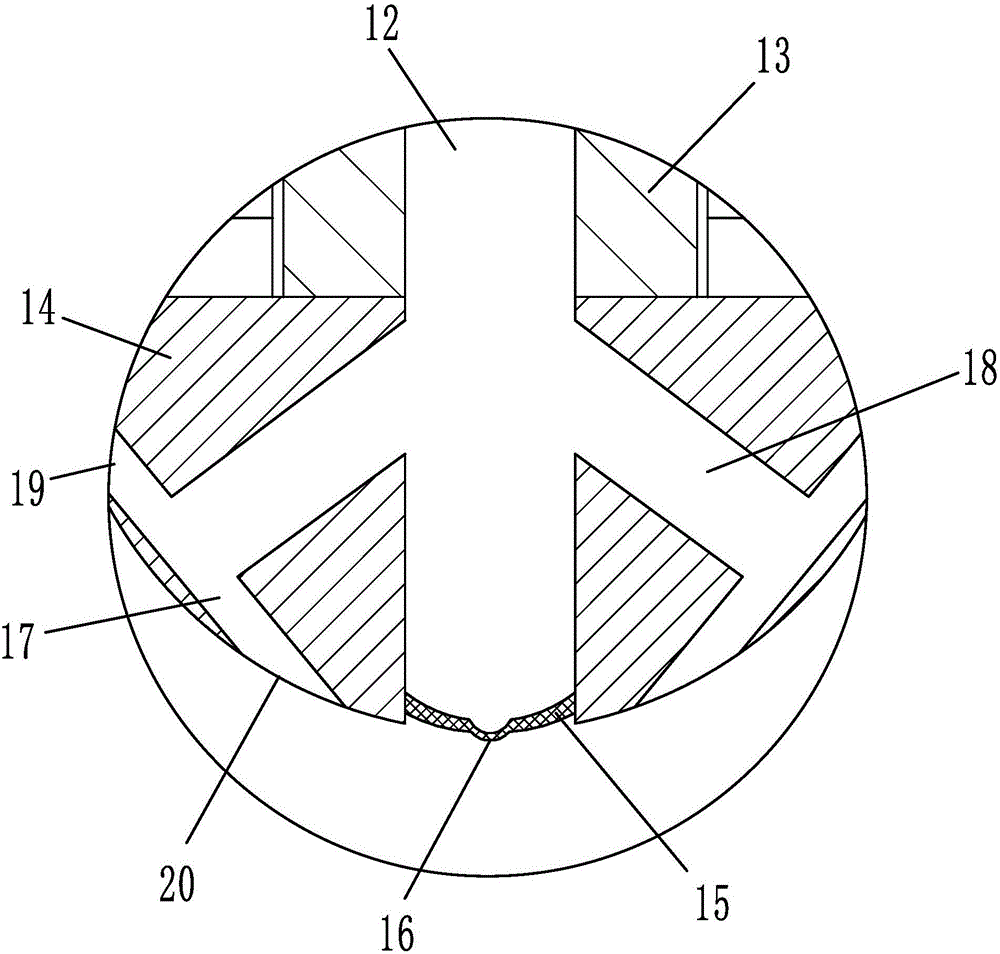 Aluminum plastic film scouring hole depth measuring device and measuring method thereof