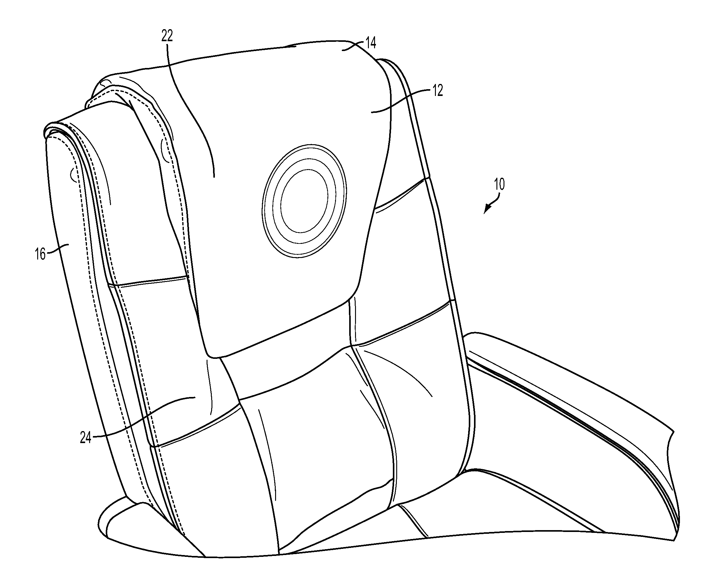 Chair having a removable headrest cover