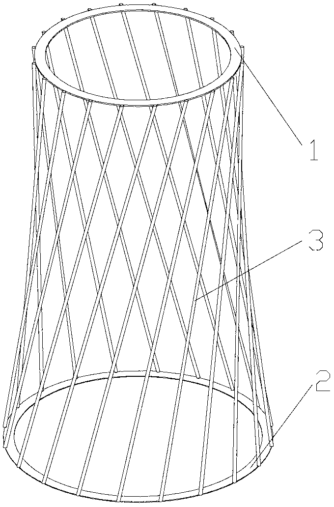 Concrete double-curved-surface thin shell cylinder construction method