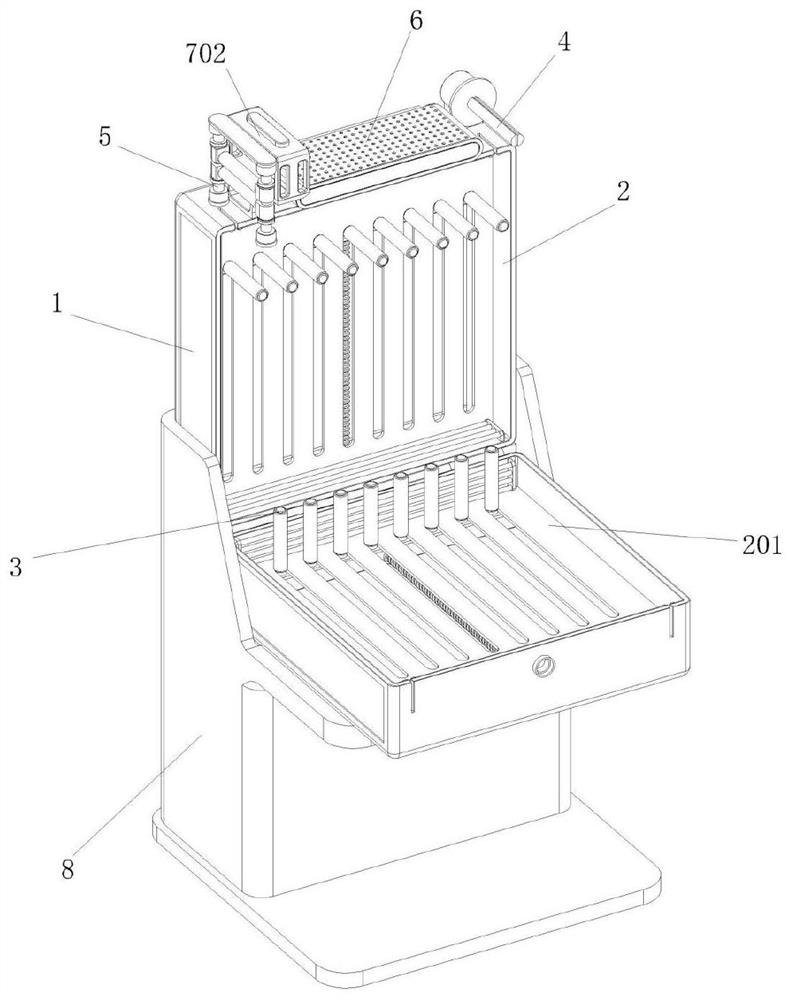 An arm fracture plaster bandage pretreatment device