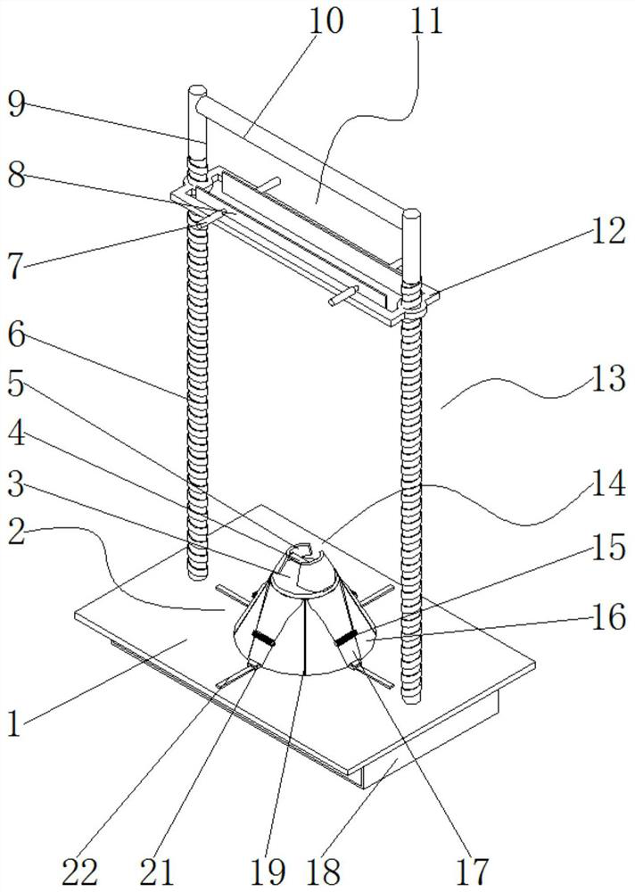 Cloth airing frame and method for lower cloth to dry faster