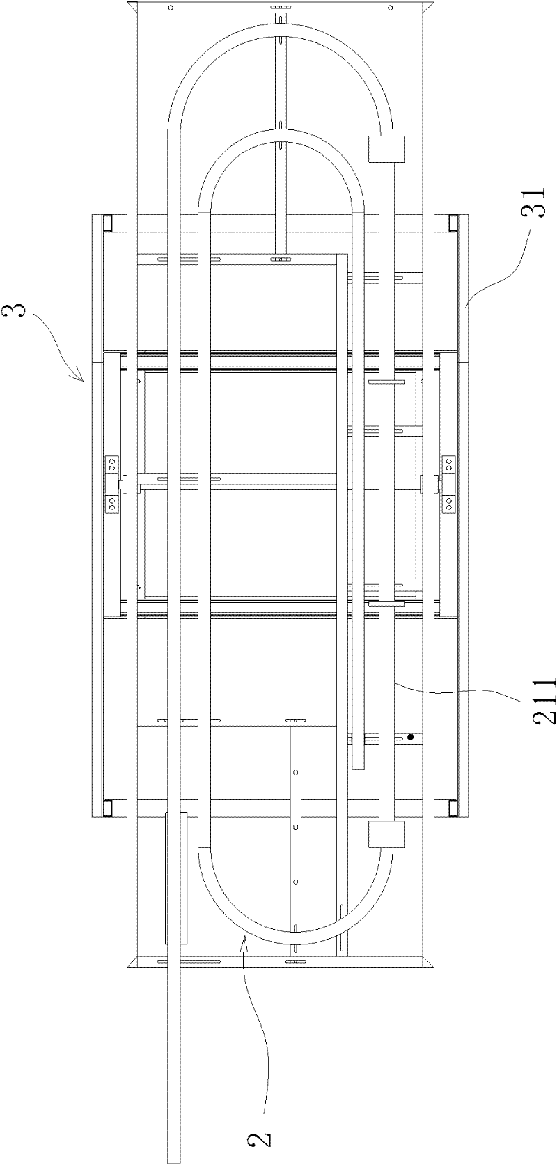 Fluid migration researching device