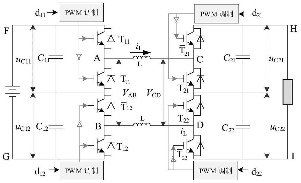 Multi-modal smooth control method and system for cascaded three-level buck-boost converter