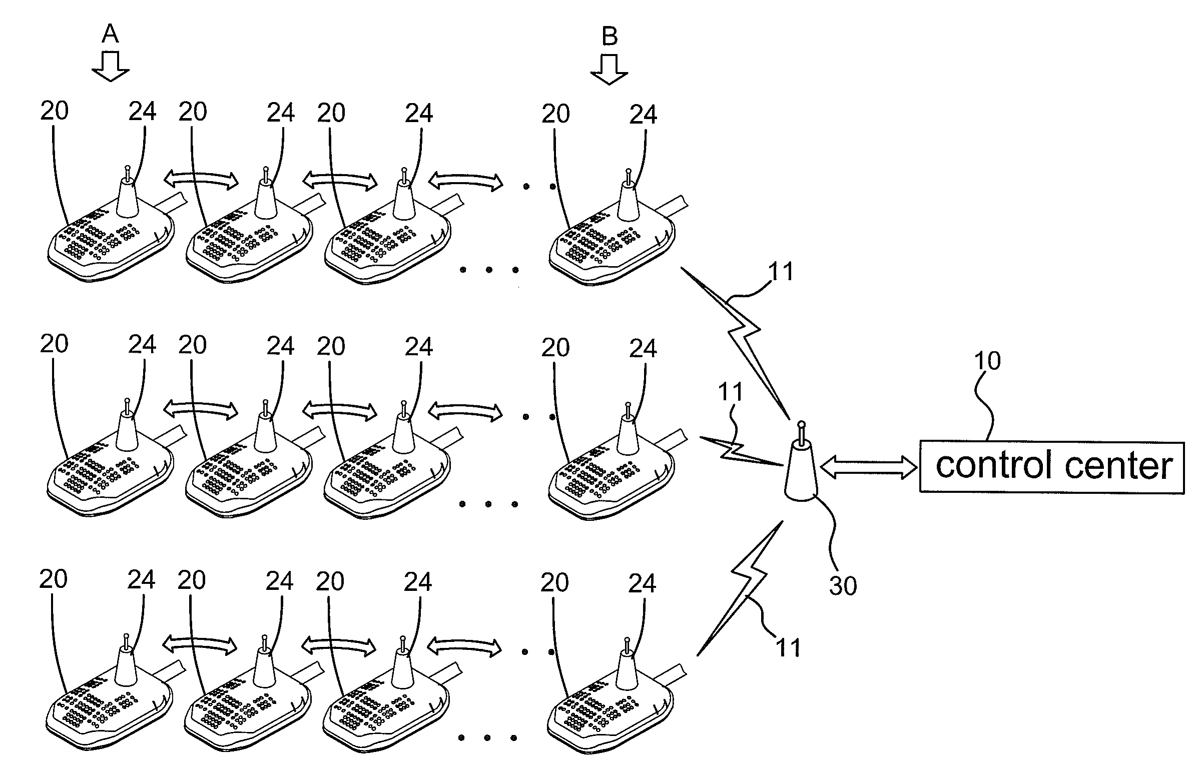 Wireless Remote Control System and Methods for Monitoring and Controlling Illuminating Devices