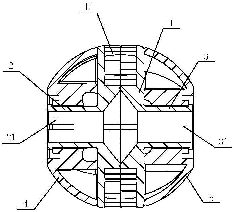 Multi-directional connecting ball