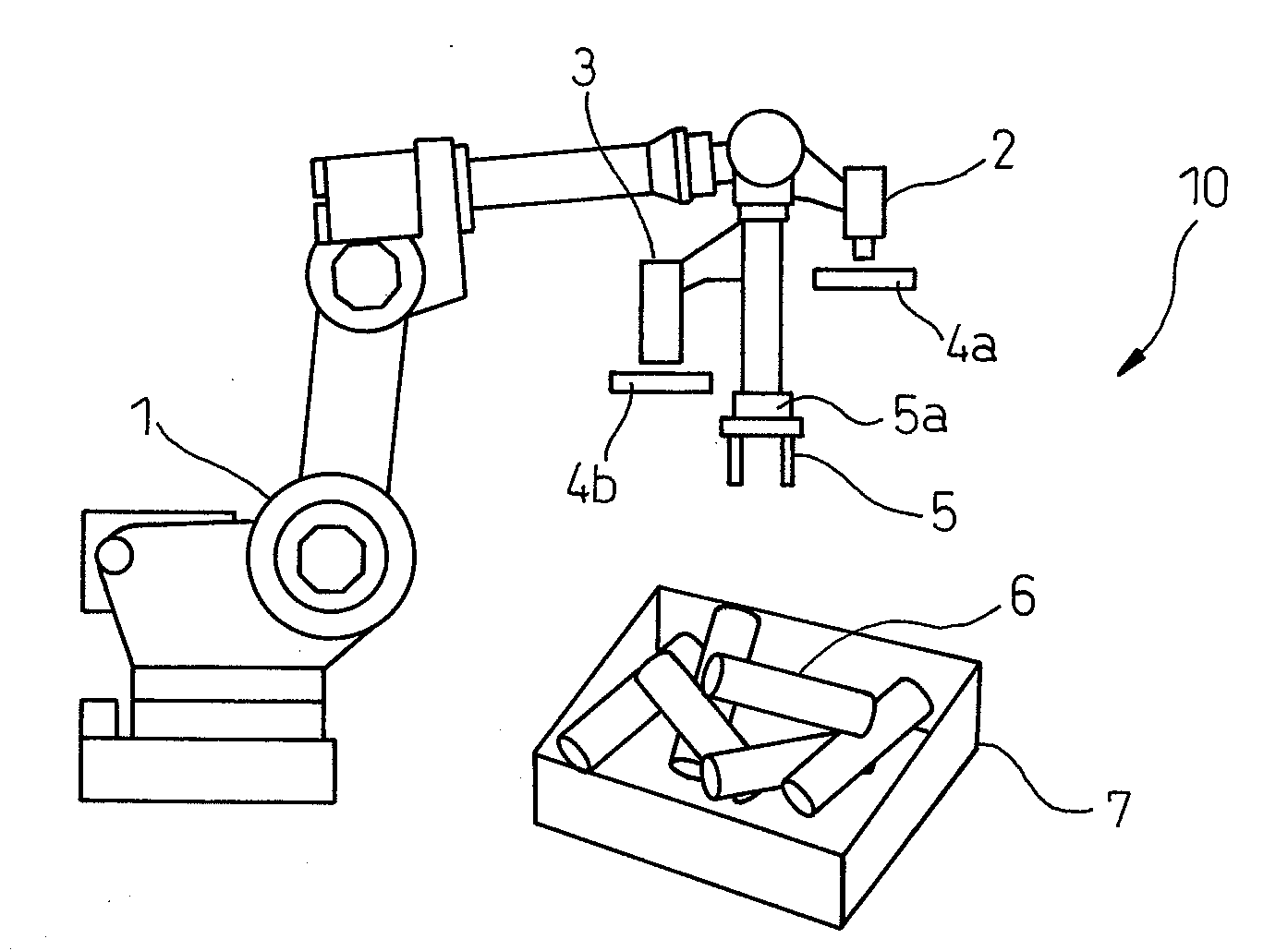 Apparatus for picking up objects