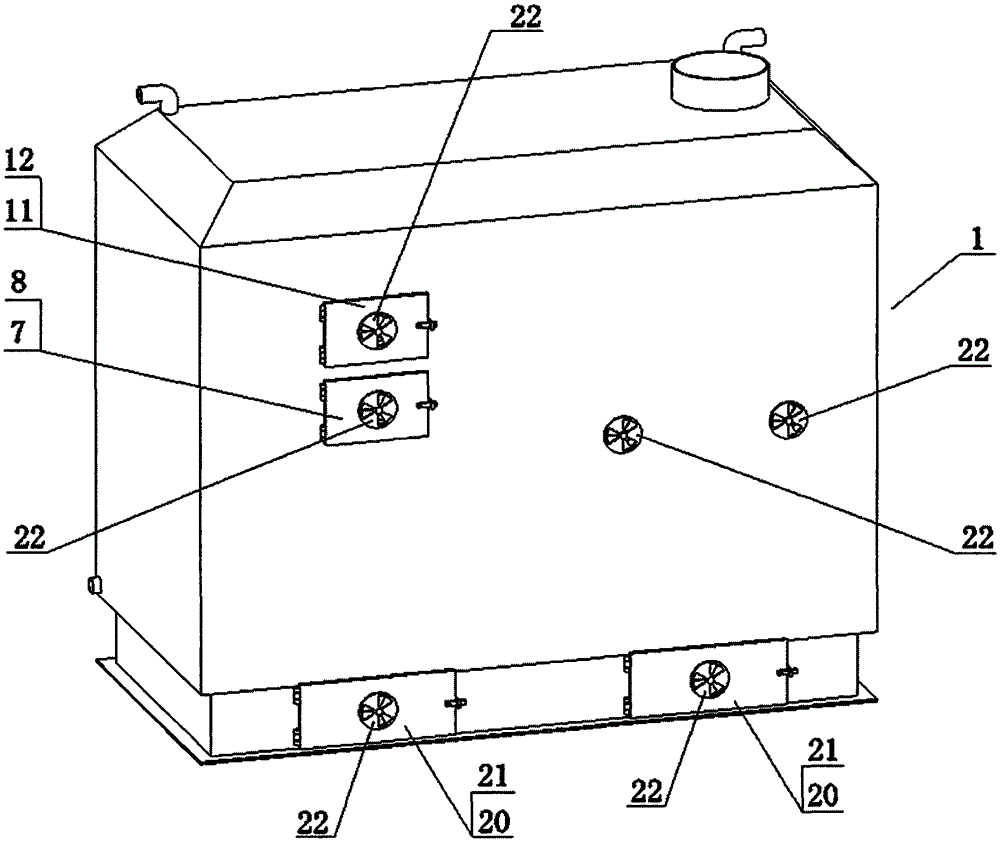 Coal-to-gas energy saving and environmental protection boiler