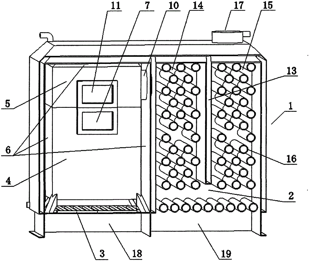 Coal-to-gas energy saving and environmental protection boiler