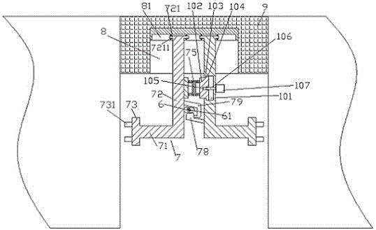 Cover component for covering bridge expansion joint