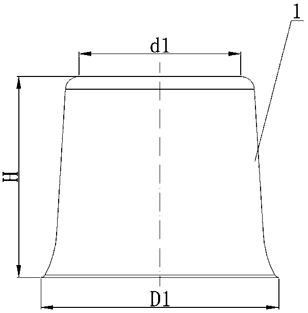 Stretching forming process for stainless steel elliptical-table-shaped ice bucket