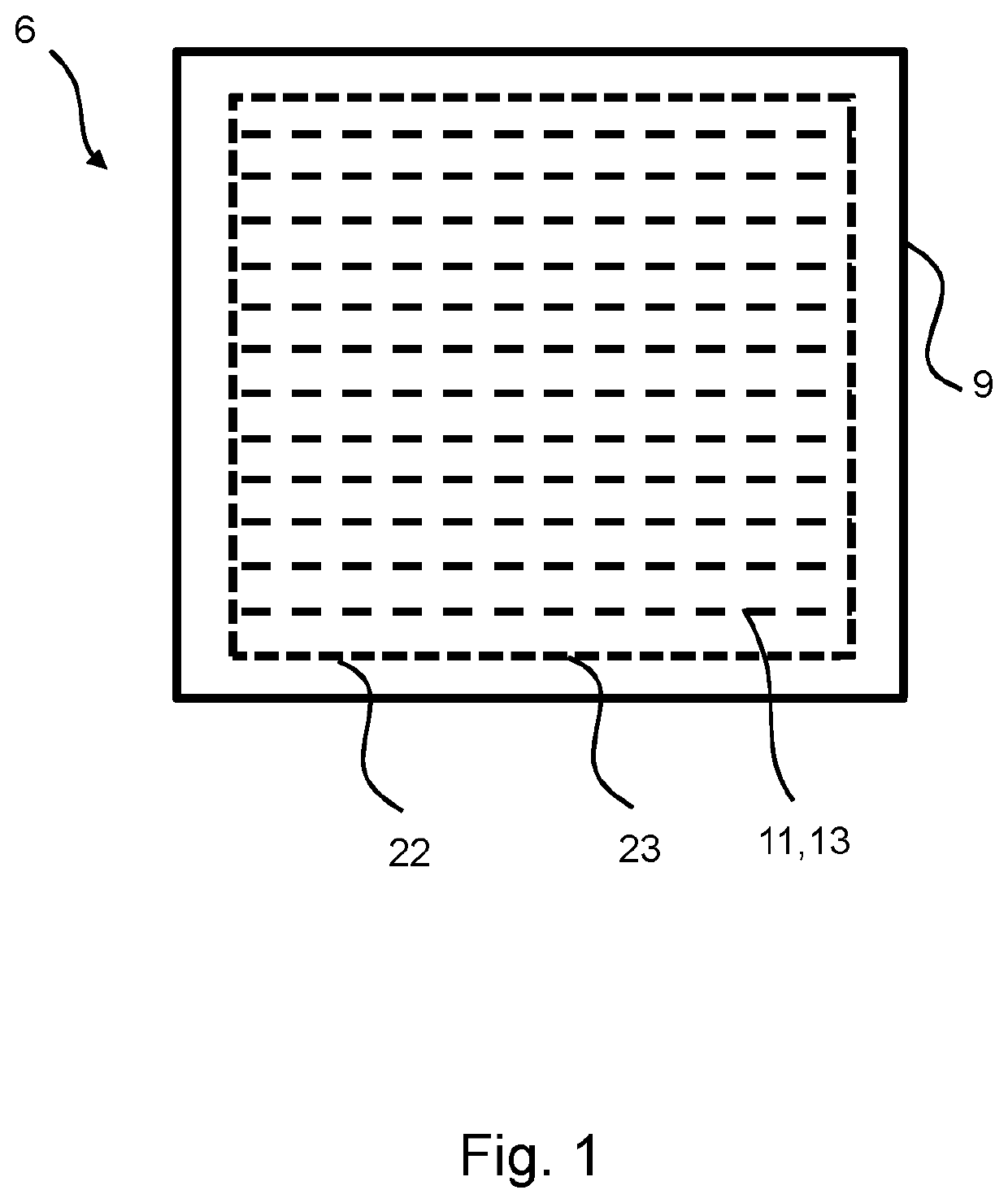 Humidifier module with stitched-in flow field, humidifier, method for making a humidifier module and method for making a humidifier