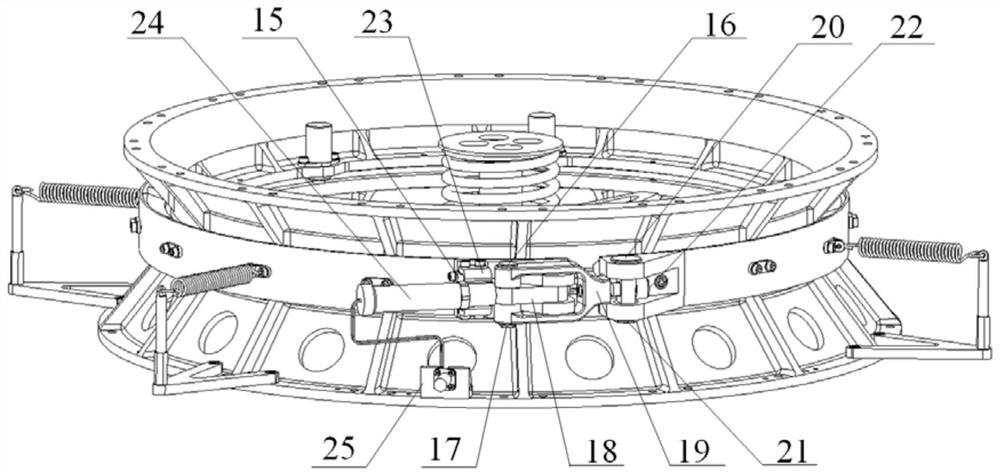 Connecting rod type satellite-rocket separation mechanism