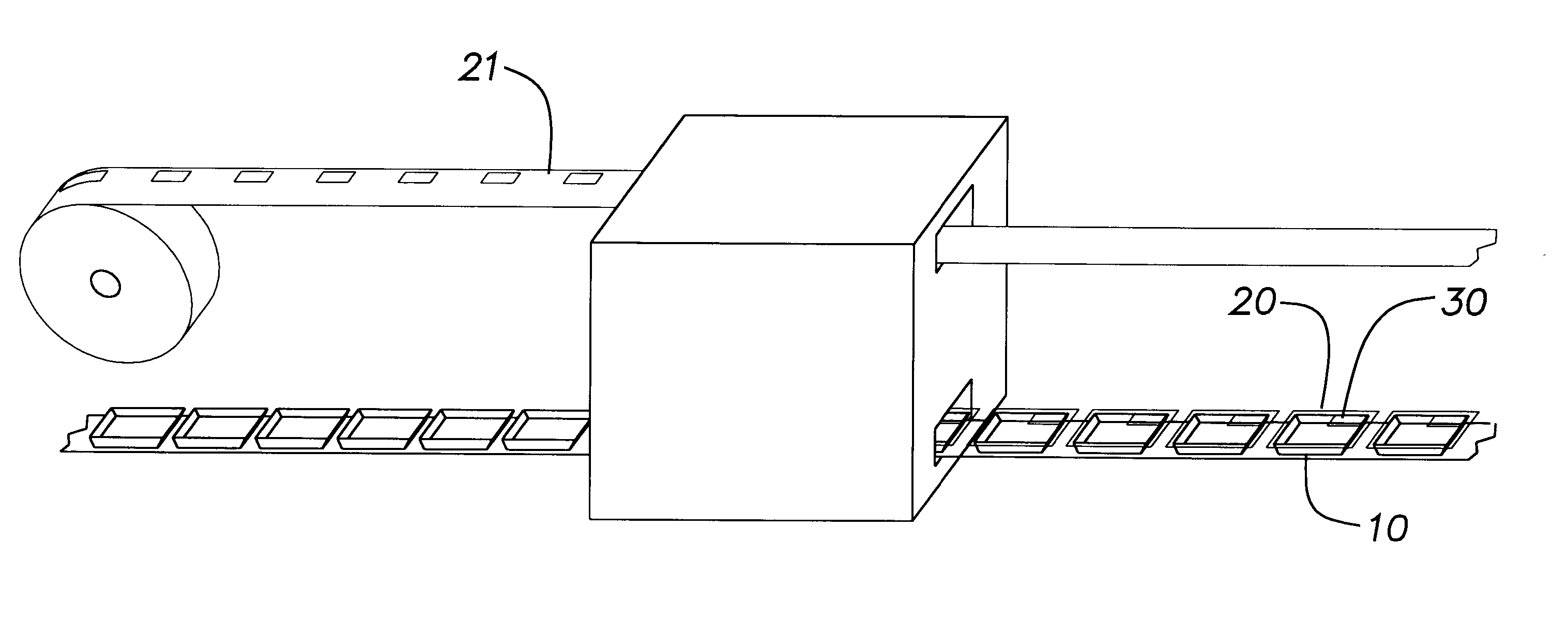 Method for applying microwave shield to cover of microwavable food container