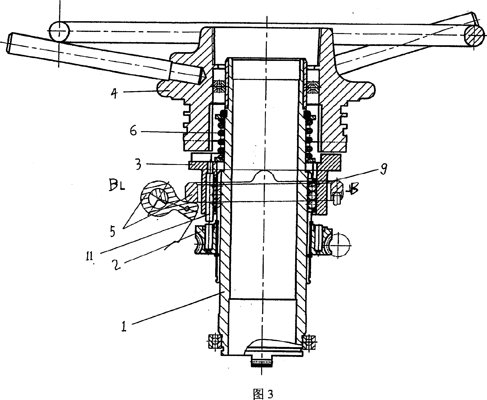 Electric and manual switching device of valve electric actuating mechanism