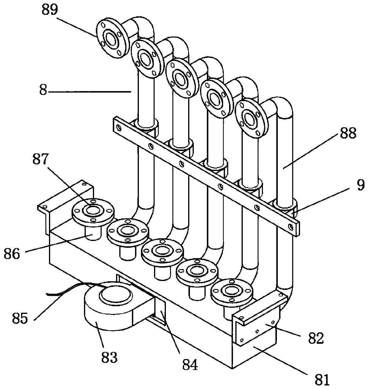 Protection structure of inverter device for electric vehicle