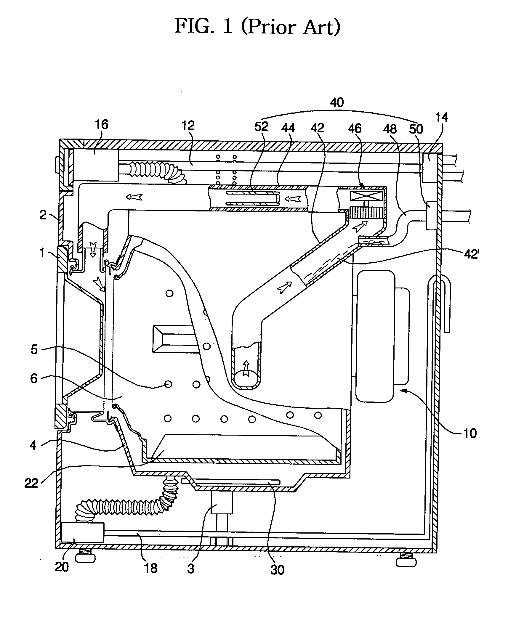 Heating apparatus of washing machine and washing method thereof