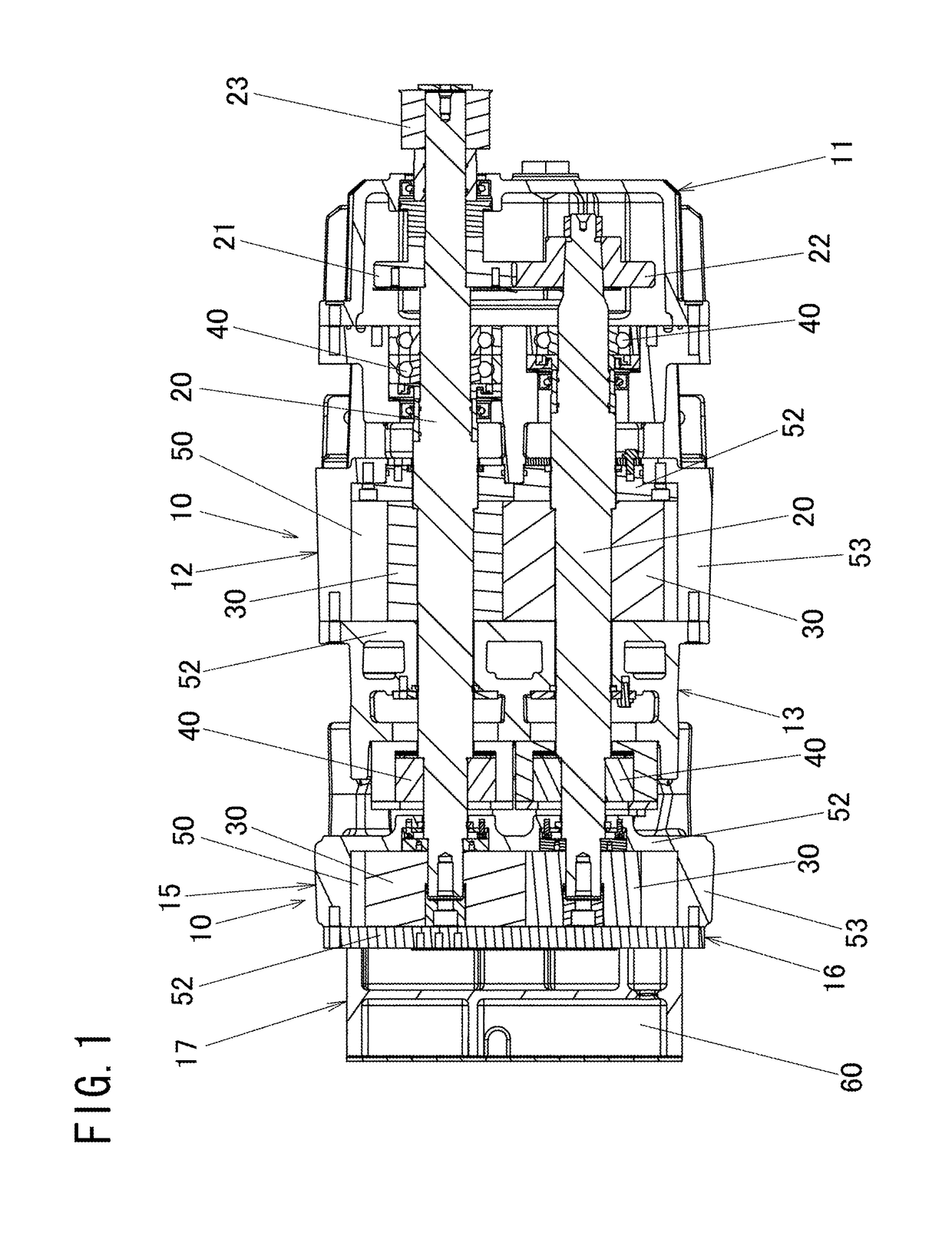 Two-shaft rotary pump with escape holes