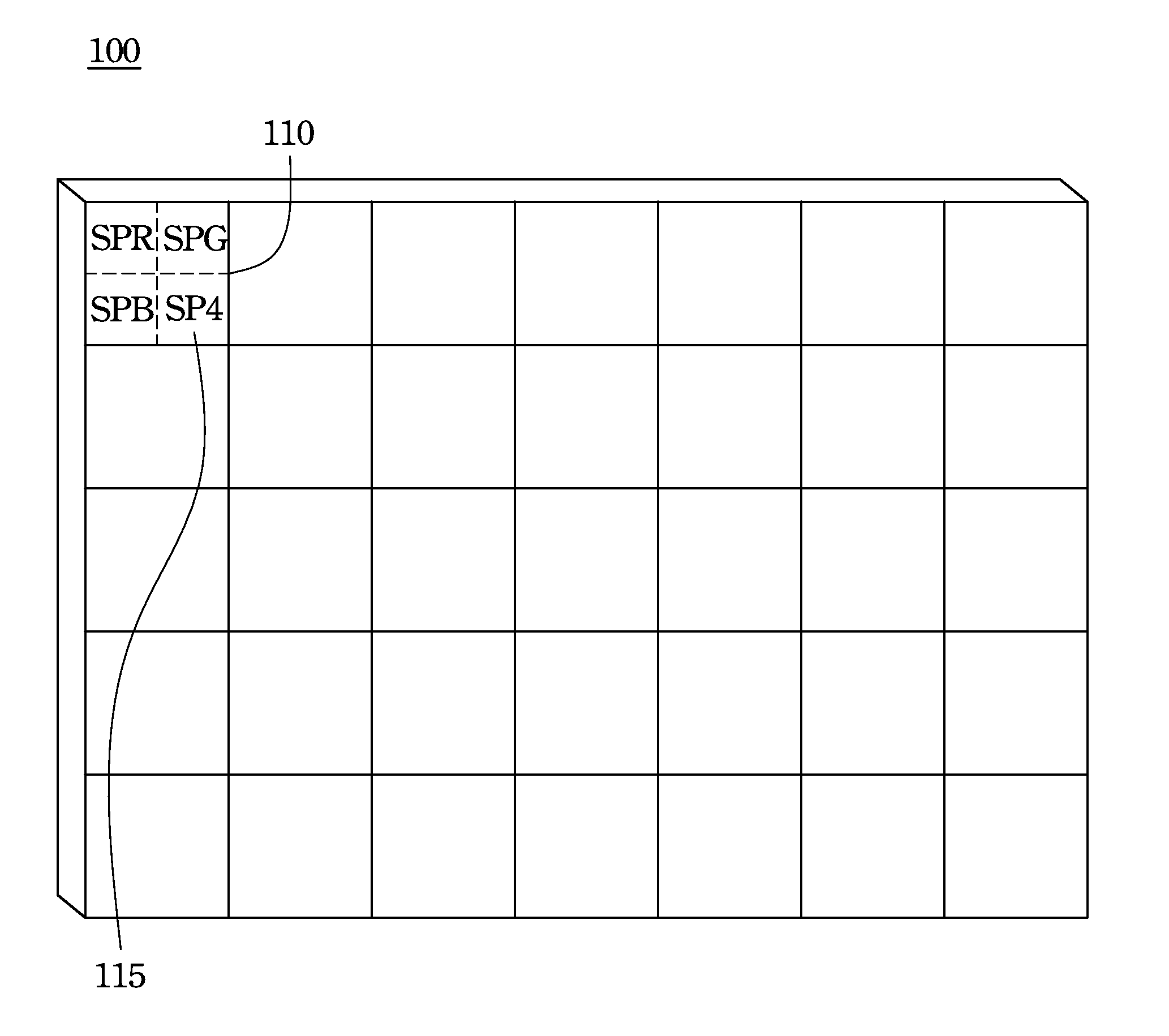 Four-Primary Color Display Device and Method for Calculating Relative Brightness of Fourth Primary Color