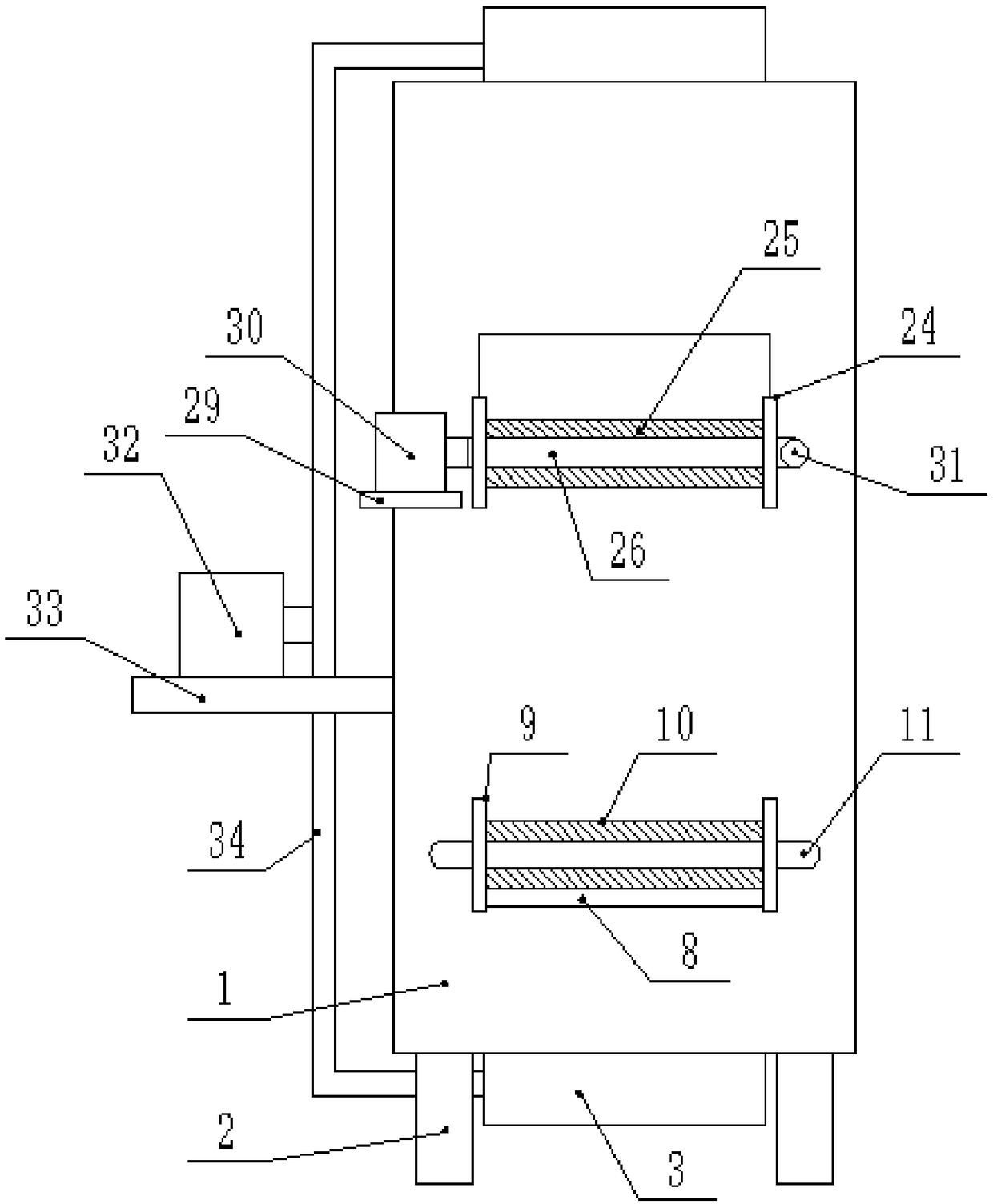Dust removal device for hardware fitting