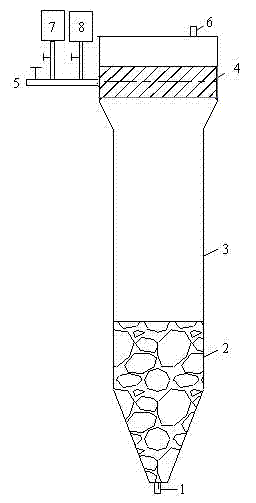 Wastewater treatment device with anaerobic dynamic membrane reactor