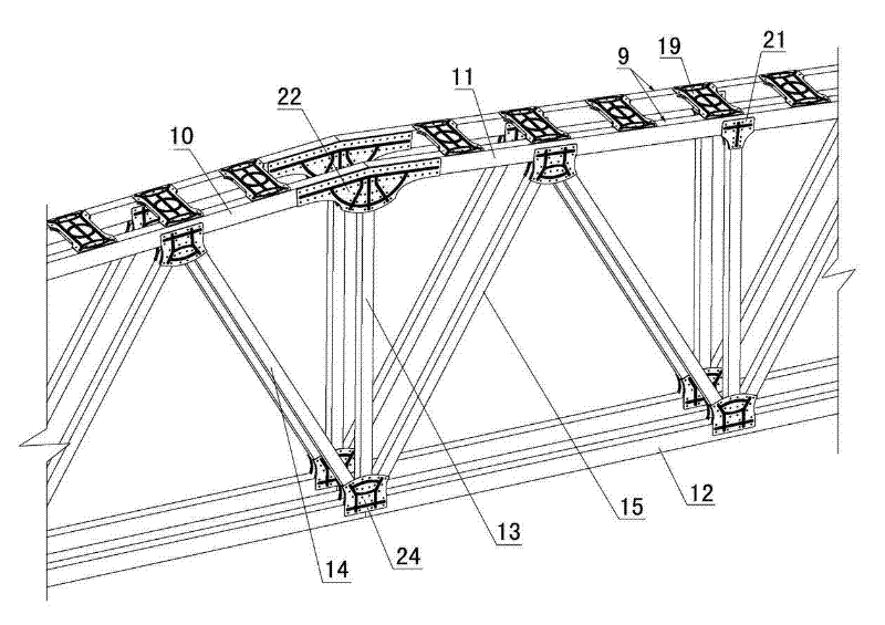 Factory assembled latticed light steel structure and manufacturing method thereof