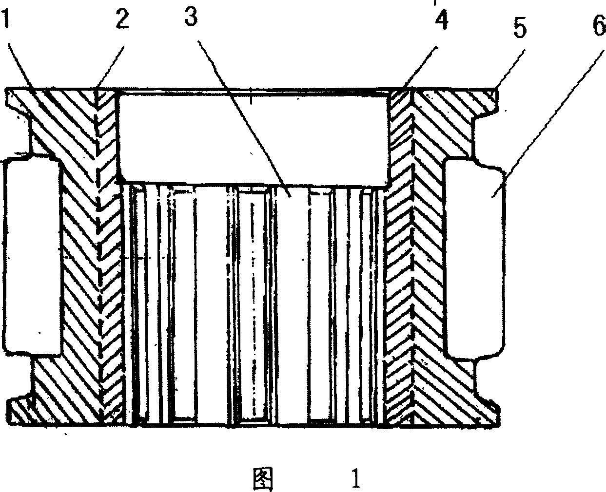 Method for casting high manganese steel composite gear, and high manganese steel composite casted gear