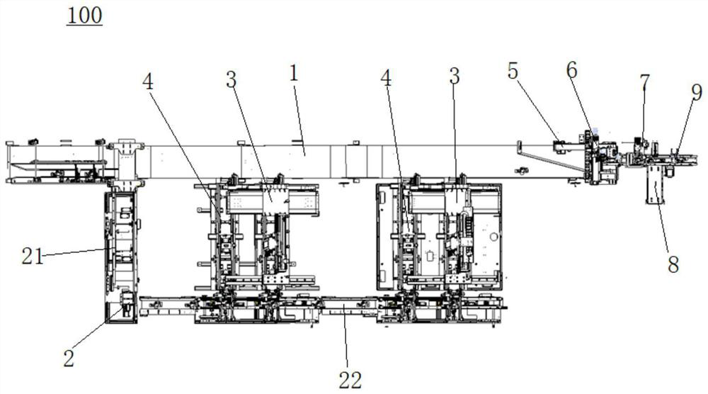 Detection production line for full-automatic welding of loudspeaker based on fused tin soldering and AI visual detection