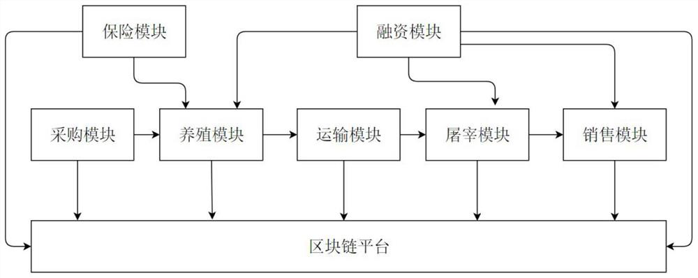 Breeding industry biological asset management system and method based on blockchain