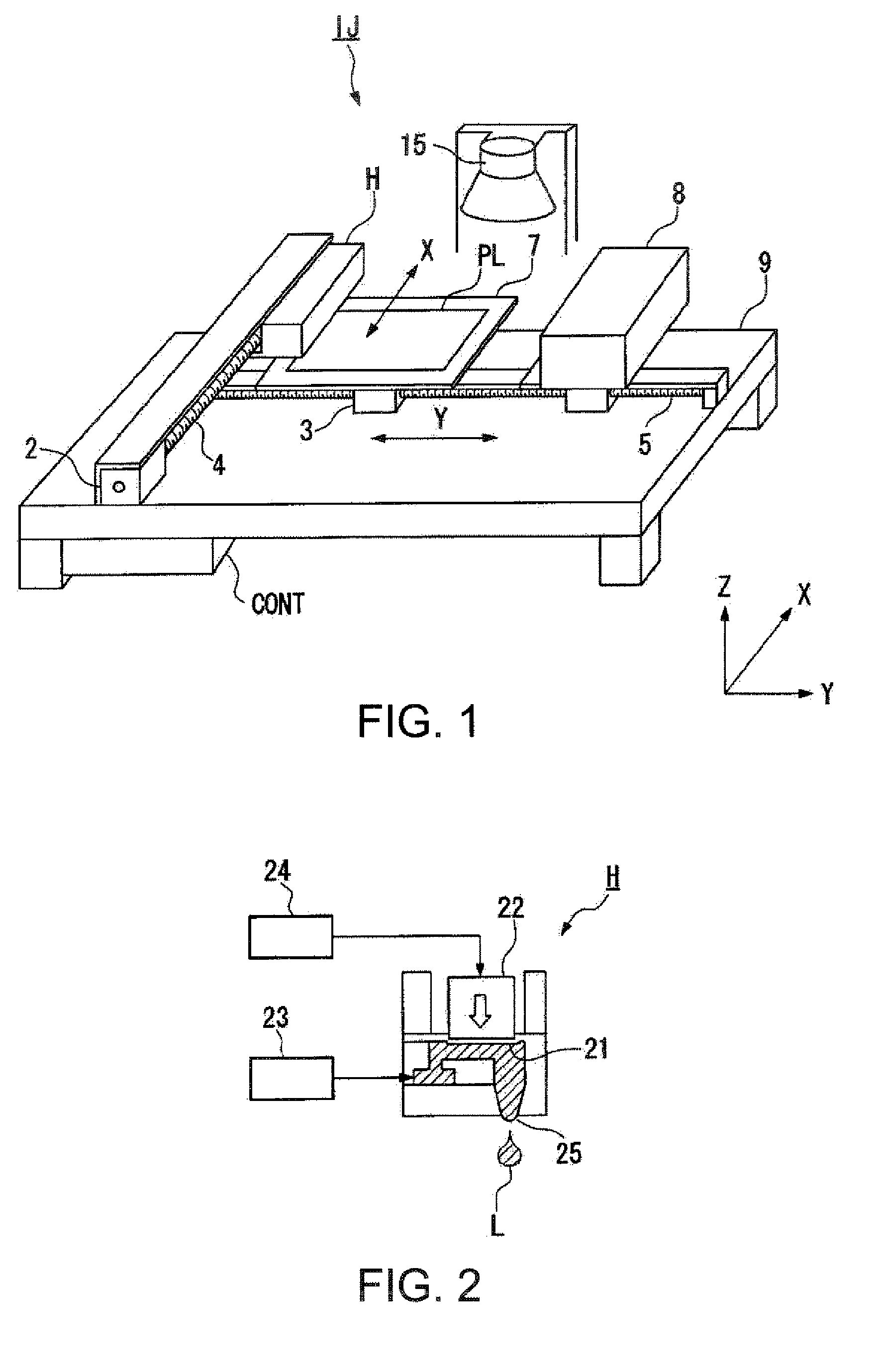 Film pattern forming method, device, electro-optical apparatus, and electronic appliance