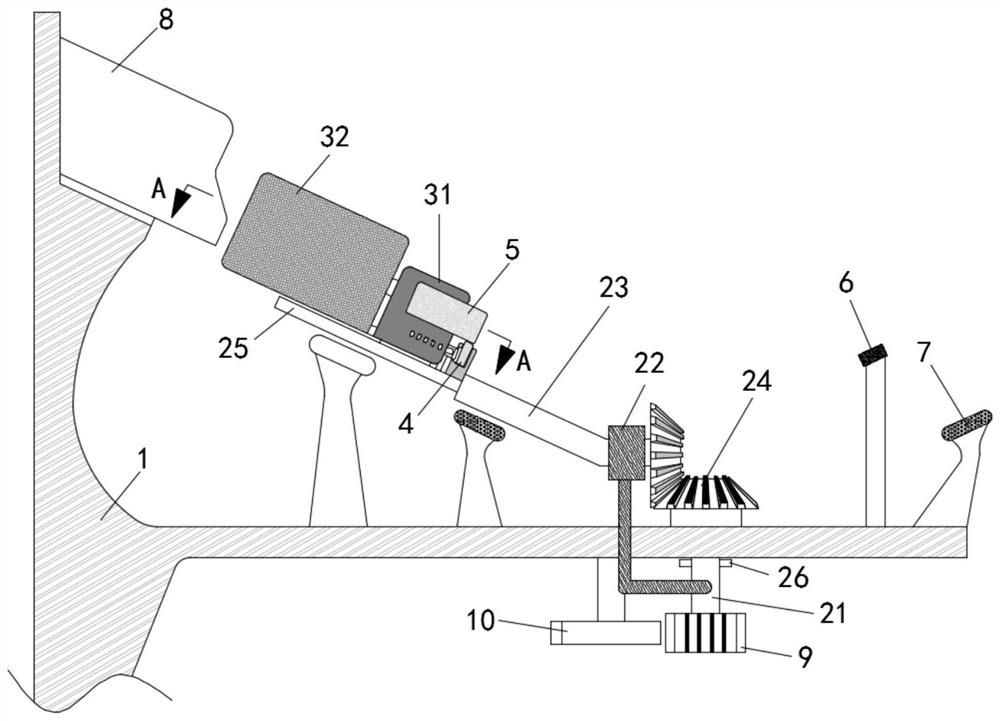 Continuous spraying mechanism for park ecological restoration cart