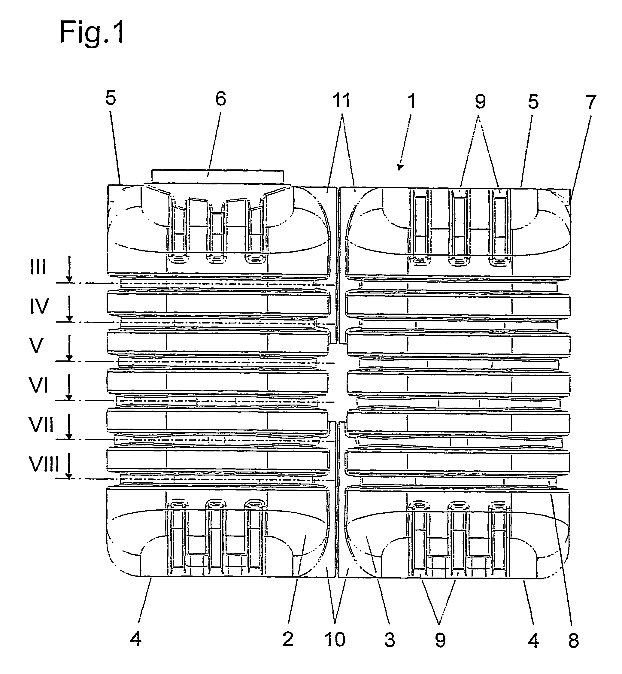 Device for storing liquids