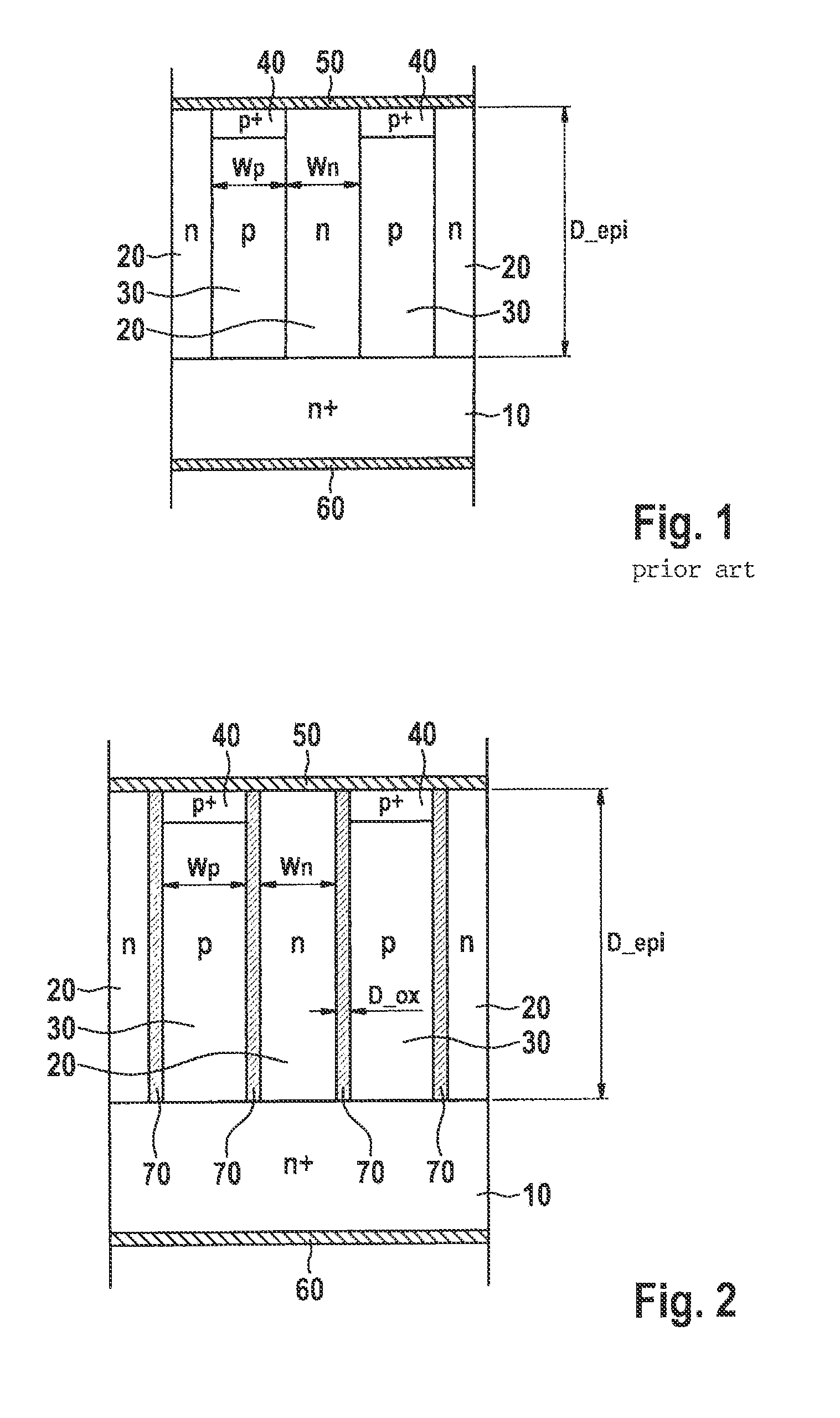 Super-junction schottky PIN diode