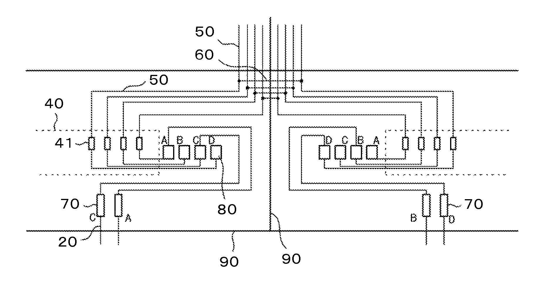 Liquid crystal display device preventing destruction by electro static charge