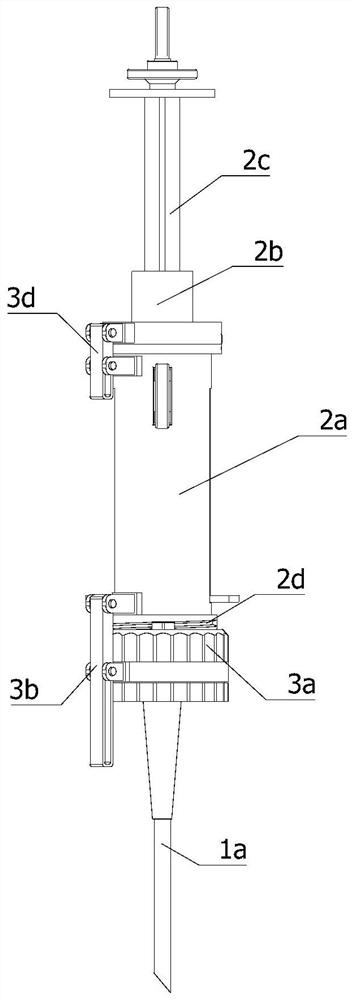 Puncture injection needle tube frame with dismounting, mounting and locking functions for pain department