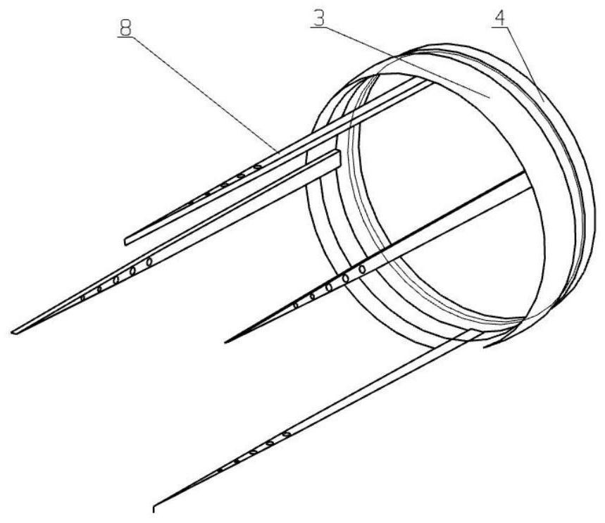 Stability augmentation device for rotary AUV deformation stabilizing ring