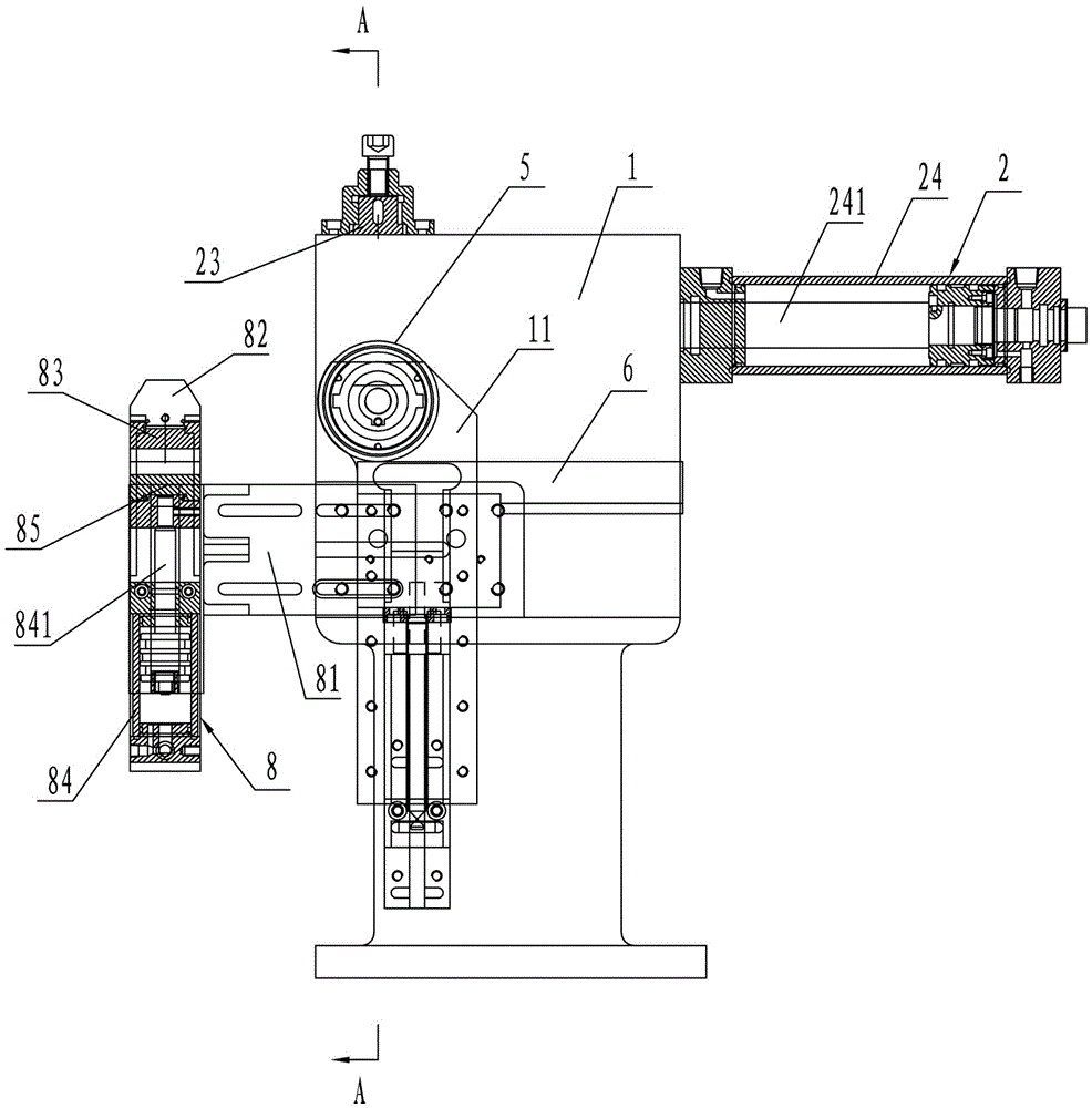 Pipe-bending forming mechanism in pipe bending machine