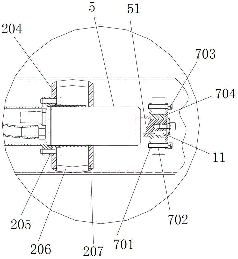 Perforated pipe burr removing machine