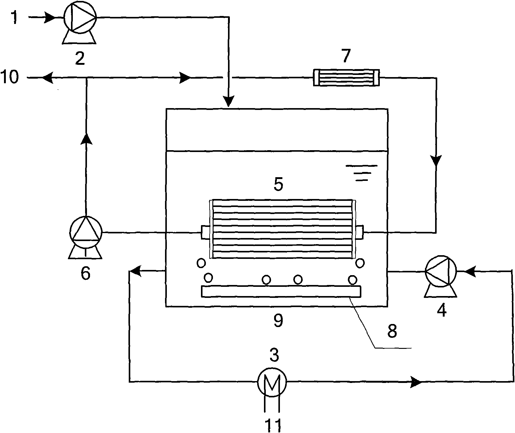 Membrane distillation bioreactor device and method