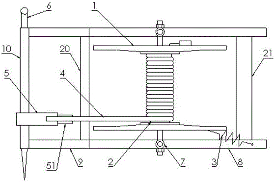 Reel type grounding stand