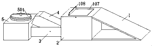 Continuous mouse trapping cage using warped plate