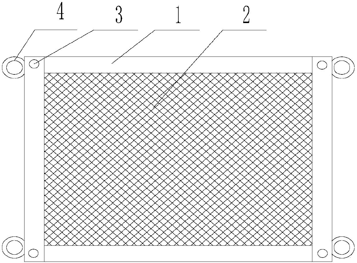 Detachable placing frame