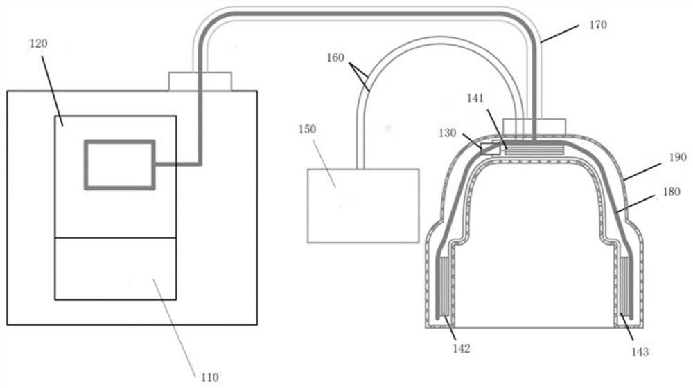 Cooling device and system, and magnetic resonance equipment