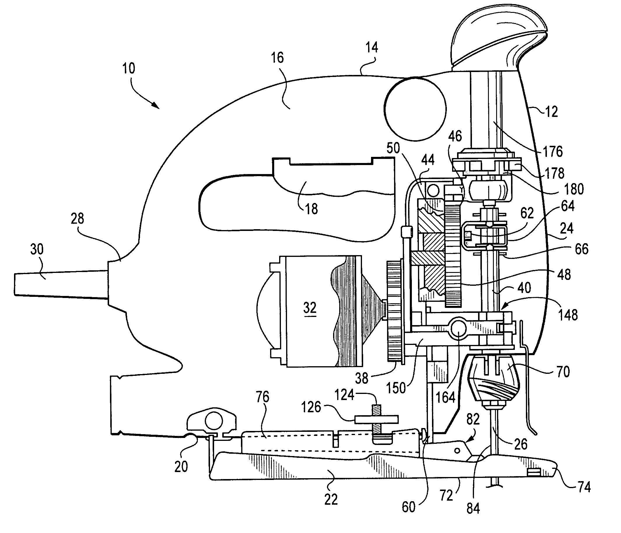 Reciprocating cutting tool with orbital action